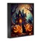 Stupell Industries Haunted House & Black Cat Framed Giclee Wall Art Design by Alina Georgescu